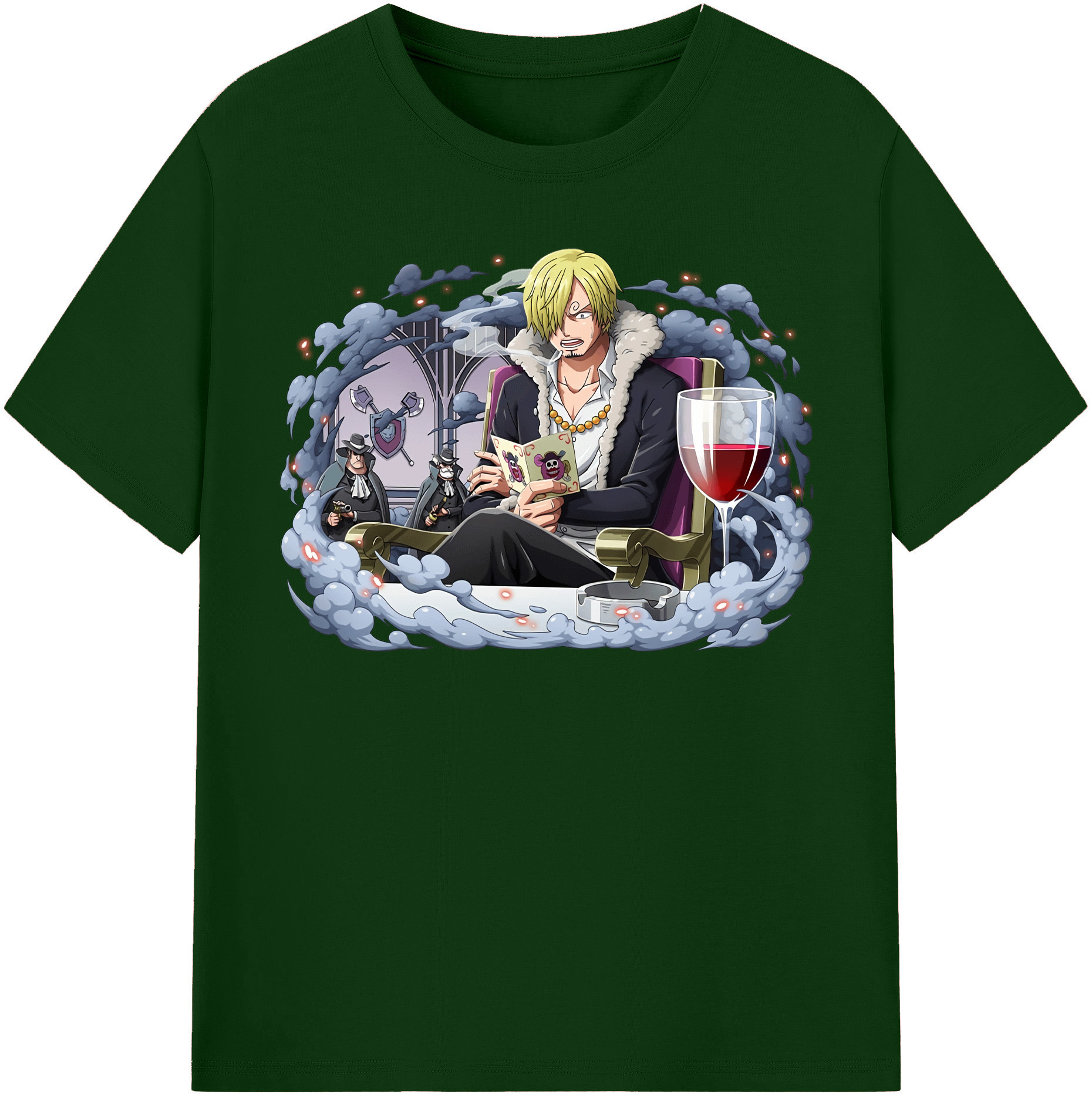 ワンピース サンジ ONE PIECE Sanji 綿100％半袖Tシャツ（フロントプリント）